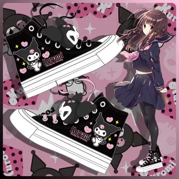 Desene animate japoneze Anime Imprimare Fata Cool de Înaltă top Panza Pantofi Primavara Toamna Fată Student Cadou Jk Adidasi Casual pentru Femei Pantofi