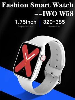 LEMFO iwo w58 Ceas Inteligent barbati femeie de apelare Bluetooth PK iwo 13 Pro w37 smartwatch DIY Fata Ceas pentru Android IOS 1.75 inch 320*385