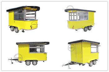 De vânzare la cald design unic în aer liber, cafea camion de alimente mobile coș de alimente food kiosk