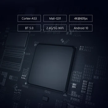 X96Mate Set-Top Box 4G+64G Android 10.0 H616 Quad Core ARM Cortex A53 WiFi Acasă mass-Media de Rețea HD Player, TV Box