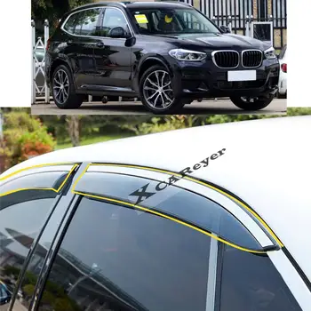 Pentru BMW X3 2018 2019 2020 2021 caroserie Styling Autocolant Plastic Geam Vântul Vizorul Ploaie/Soare Garda de Aerisire Piese