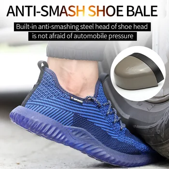 Toamna iarna steel toe de siguranță pantofi bărbați anti-zdrobitor anti-piercing lucrări de construcții de cizme usoare, non-alunecare pantofi de drumetii