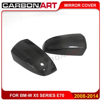 Pentru bm-w X5 E70 X6 E71 exterior styling auto din Fibra de Carbon cu vedere în spate Capac de Acoperire Oglindă E70 M E71 Carbon acoperire Oglindă 2007-