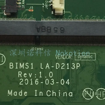 NOKOTION BIMS1 LA-D213P FRU 01AW244 Laptop Placa de baza Pentru Lenovo Thinkpad S5 E560P 15.6 Inch GTX960M+HD 530 SR2FQ i7-6700HQ