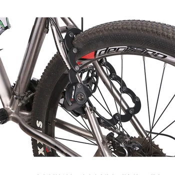 Blocare Biciclete Pliabile, Biciclete De Blocare Portabil De Înaltă Securitate De Foraj Rezistent La Blocare Anti-Furt Bicicleta Montare Suport Lanț De Bicicletă Încuietori