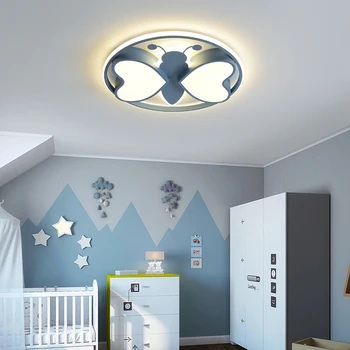 Nordic butterfly home decor decor dormitor smart led lampa pentru camera estompat lumina plafon lamparas iluminat interior