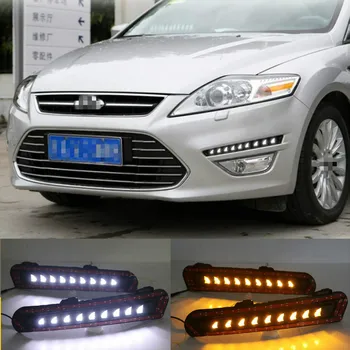 1set Pentru Ford Mondeo 2011 2012 2013 LED DRL Daytime Running Light Daylight Impermeabil Lampa de Ceață albă Styling lumini