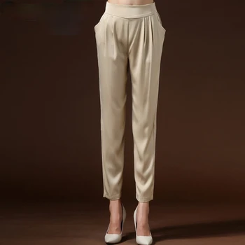 Pantaloni de mătase de sex Feminin coreeană de Moda Pantaloni pentru Femei Plus Dimensiune Pantaloni Harem 4xl Primăvară-Vară 2021 Pantalones De Mujer Pph4189