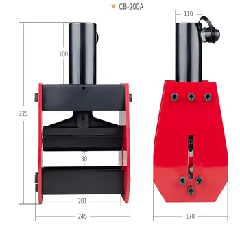 CB-200A Hydrauilc Bare Bender Cupru Îndoire Instrument pentru 12mm max de foaie, aplicabile pentru AL/ Cu foaie