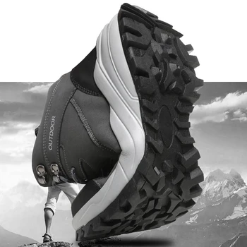 Design Rezistent La Apa Drumeții Pantofi Pentru Bărbați De Iarnă În Aer Liber Pantofi De Sport Drumetii Montane Usoare De Călătorie Pantofi De Iarna Plus De Bumbac Vânătoare De Pantofi