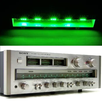 100 de Verde Smarald AC8V Lampă cu LED-uri Tip Siguranță Becuri pentru Marantz Sansui Keenwood Pioneer Receptoare și Alte Amplificatoare Vintage