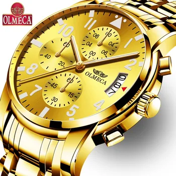 OLMECA Brand Ceas Relogio Masculino Sport de Lux pentru Bărbați Ceasuri Cronograf rezistent la apa Montre Homme Militare Ceasuri pentru Barbati