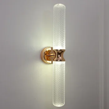 Nordic led cristal penteadeira de perete de lumină aplique luz comparativ espelho dormitor