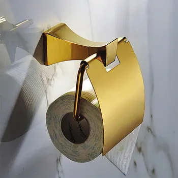 Nou Montat pe Perete de lux din alama cupru aur Titularul de Hârtie Igienică de aur Țesut Bar accesorii pentru Baie--MDP4620