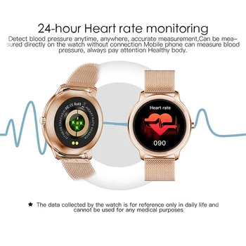 R18 Ceas Inteligent Femei Tensiunii Arteriale De Oxigen, Monitor De Ritm Cardiac Doamna Smartwatch Femeie Impermeabil 6 Moduri De Sport Pentru Huawei, Xiaomi