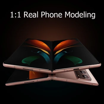100buc Caz Pentru Samsung Galaxy Z Fold 2 5G Caz Greu PC-ul Clară Transparent Capacul din Spate Pentru Samsung Z 2 Ori Fold2 5G Cazuri de Telefon