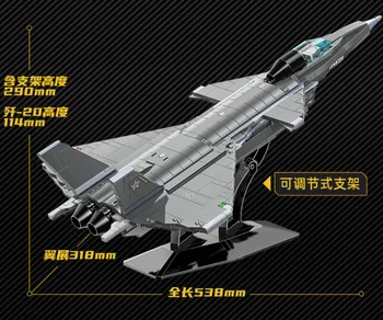 Militar Seria J-20 De Vultur Stealth Fighter Building Block Model De Armată Tehnice Avion Set De Cărămidă Orașul Copii Copii De Jucarie Cadou