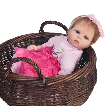 KEIUMI Renăscut Baby 55 cm DIY Jucărie Realist din Silicon Baby Dolls Fată Nou-născut Moda copii Cadouri PP Corp din Bumbac Copii