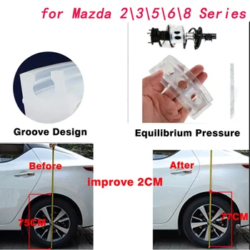 2 buc Fata\ Spate Styling Auto Amortizor arc Bara de Putere de Auto-Tampoane pentru Mazda 2\3\5\6\8 Serii