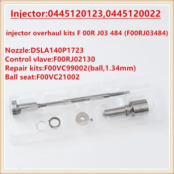 Injector revizie kituri F 00R j03 opțiuni de culoare negr 484 (F00RJ03484) F00R j03 opțiuni de culoare negr 484 pentru injector 0445120022 0445120123
