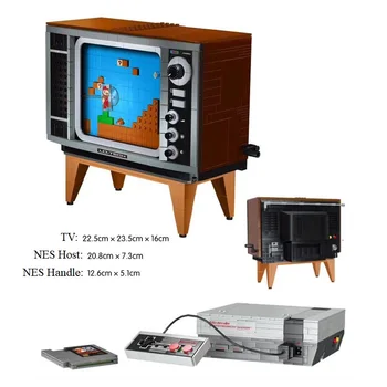 NOUL Super Marioed SEN Consola nintendo-urile alea Sistem de Divertisment Model Blocuri Caramizi Joc TV pentru Copii Jucarii Pentru Copii Cadouri