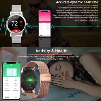 R2 Ceas Inteligent Bărbați Femei 1.28 Tangibil Display Bluetooth Ceas De Cuplu Apel Heart Rate Monitor De Presiune Sanguina Sport Smartwatch