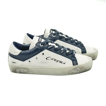 CANGMA de Lux de Brand Designer de Adidasi Casual Vintage Om Pantofi din Piele Alb Bass Barbati Pantofi Vintage sex Masculin 2021