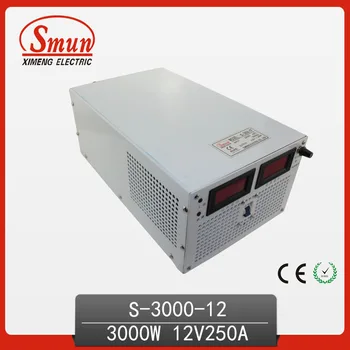 SMUN 3000W 12V 250A Singură Ieșire AC/DC Modul de Comutare de Alimentare SMPS Pentru Control Industrial Sistem Și Încărcător