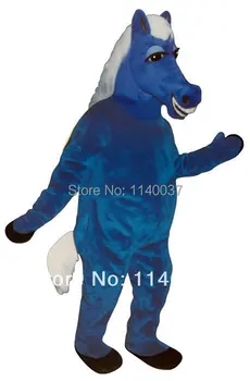 Mascota Albastru Horace Cal Mascota Costum personalizat costume fantezie anime cosplay kituri mascotte temă fantezie rochie costum de carnaval