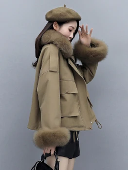 2020 iarna scurt mantou pentru femei de Înaltă calitate femei hanorac la Modă cald jacheta brand
