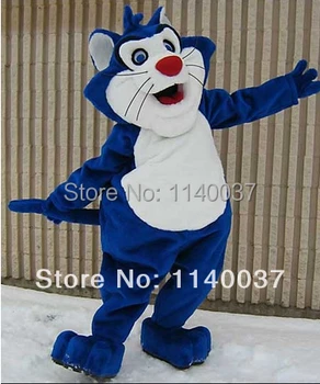 Mascota Albastru Pisică Grasă mascota costum personalizat costume fantezie anime cosplay kituri mascotte temă fantezie rochie costum de carnaval
