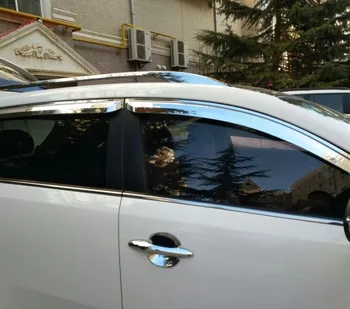ABS Cromat Fereastră din material plastic Viziera de Aerisire Nuante Soare Ploaie Garda accesorii auto pentru HYUNDAI Sorento 2016 2017 2018 styling auto
