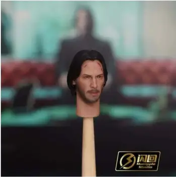1/6 Scară Criminal Om Keanu Reeves Cap Sculptură Mini Capul se Potrivesc MAFEX Figura Corpului