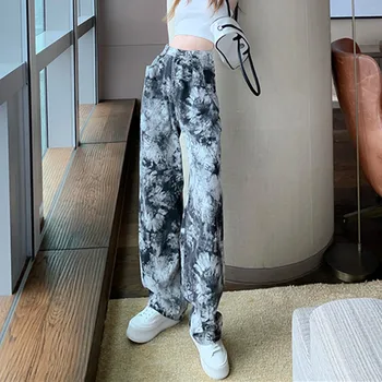 Femei Blugi Cu Talie Înaltă Haine Largi Picior Îmbrăcăminte Denim Albastru Streetwear Vintage De Calitate 2021 Moda Harajuku Pantaloni Drepte
