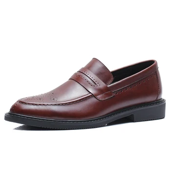 Eshine Guss 2019 Noi de Vara Respirabil Business Casual Pantofi Brock Versiunea coreeană A Tendinței De Britanici Pantofi pentru Bărbați