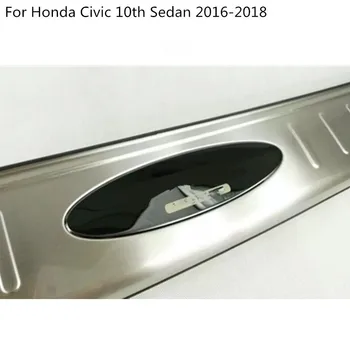 Pentru Honda Civic al 10-lea Sedan 2016 2017 2018 2019 Auto Bara Spate Portbagaj Pragul Ușii Pervazul Exterior Protector Tapiterie din Oțel Inoxidabil