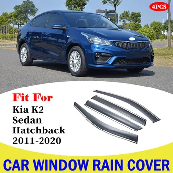 Pentru Kia K2 Sedan Hatchback 2011-2020 Fereastra Parasolar Auto Scut Ploaie Copertina Trim Acoperi Geamul Lateral Deflector Ușă Ploaie Soare Scut
