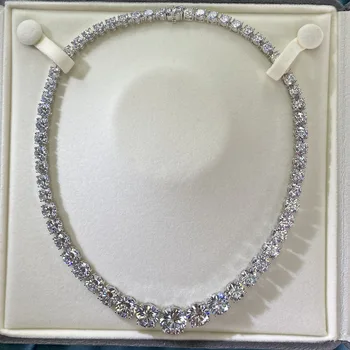 De lux Complet Coliere de Diamante pentru Femei și Fete Argint S925