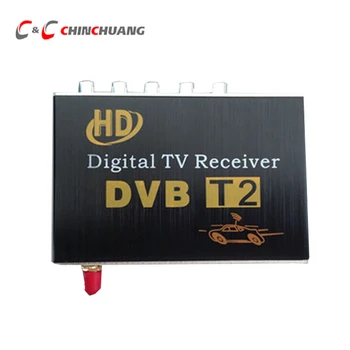 Europa H. 264, MPEG-4, MPEG-2 Masina DVB-T2 Digital TV Receiver Cutie cu Mobilitate TV Tuner, Activ Integrat Antenă pentru Monitor Auto