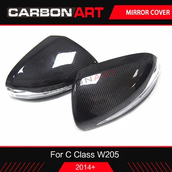Uscat Fibra de carbon acoperire Oglindă pentru Mercede W205 W222 W213 C238 pentru Benz C S GLC E Class amg Style full carbon de calitate de top