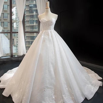 J66832 jancember strapless rochie de mireasa rochie de minge fără mâneci iubita rochie de bal rochie de mireasa cu trenul vestido de casamento