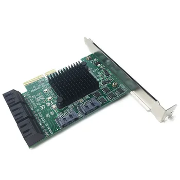 PCI-E SATA Card de Expansiune PCI-E X4 a 8-Port SATA3.0 Card de Expansiune 6G SSD Solid state Drive Adapter Card