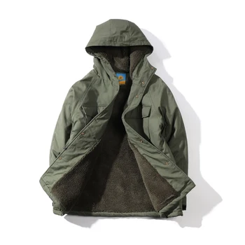 2020 Japoneză casual, haine de lucru jacheta de iarna pentru bărbați cald canadiană cu glugă haina groasa jacheta