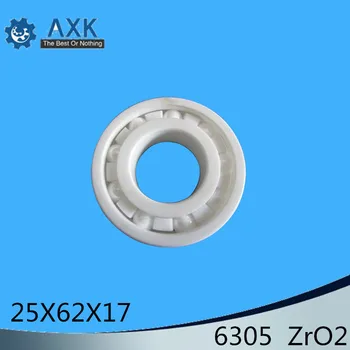 6305 Integral Ceramice Rulment ( 1 buc ) 25*62*17 mm ZrO2 Material 6305CE Toate Zirconia Rulmenți cu Bile Ceramice