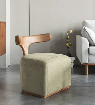 Nordic Modern Designer de Creatie din Lemn Masiv Spătarul Tesatura de Agrement scaun/Scaun Pentru Pantofi de Înlocuire Scaun Nou