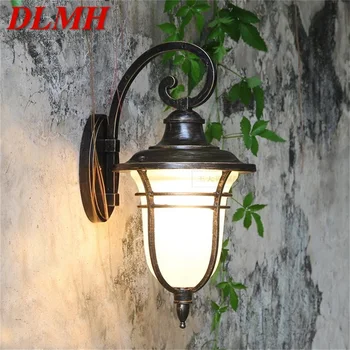 DLMH Retro în aer liber Lumini de Perete Clasic LED Sconces Lampa Impermeabil Decorative Pentru Casa Prispa Villa