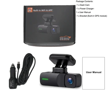 XYZCAM GS30W WIFI DVR Auto Dash Cam Full HD 1080P Camera Auto Cu G-senzor 150 de Gradul Video Recorder Connect APP