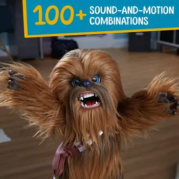 Original star Wars FurReal Final Co-Pilot Chewie Interactive de 16 inch Înalt de Pluș Chewbacca cu Peste 100 de Sunet Mișcare