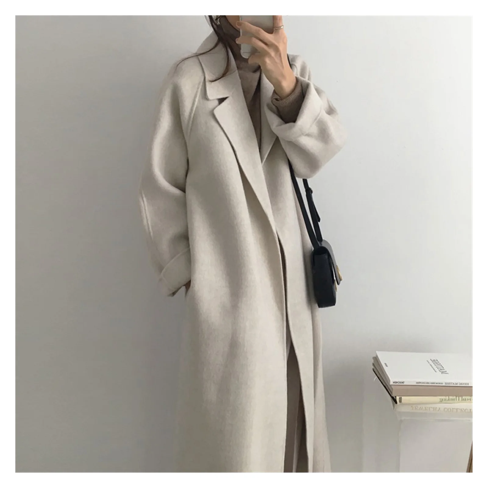 Origine șanse Asimila  2021new Femei Elegante Lungi De Lână Haina Cu Centura De Culoare Solidă  Maneca Lunga Chic îmbrăcămintea Pentru Femei Palton Toamna Iarna 2021  cumpara online ~ Jachete & coats < Guar.ro